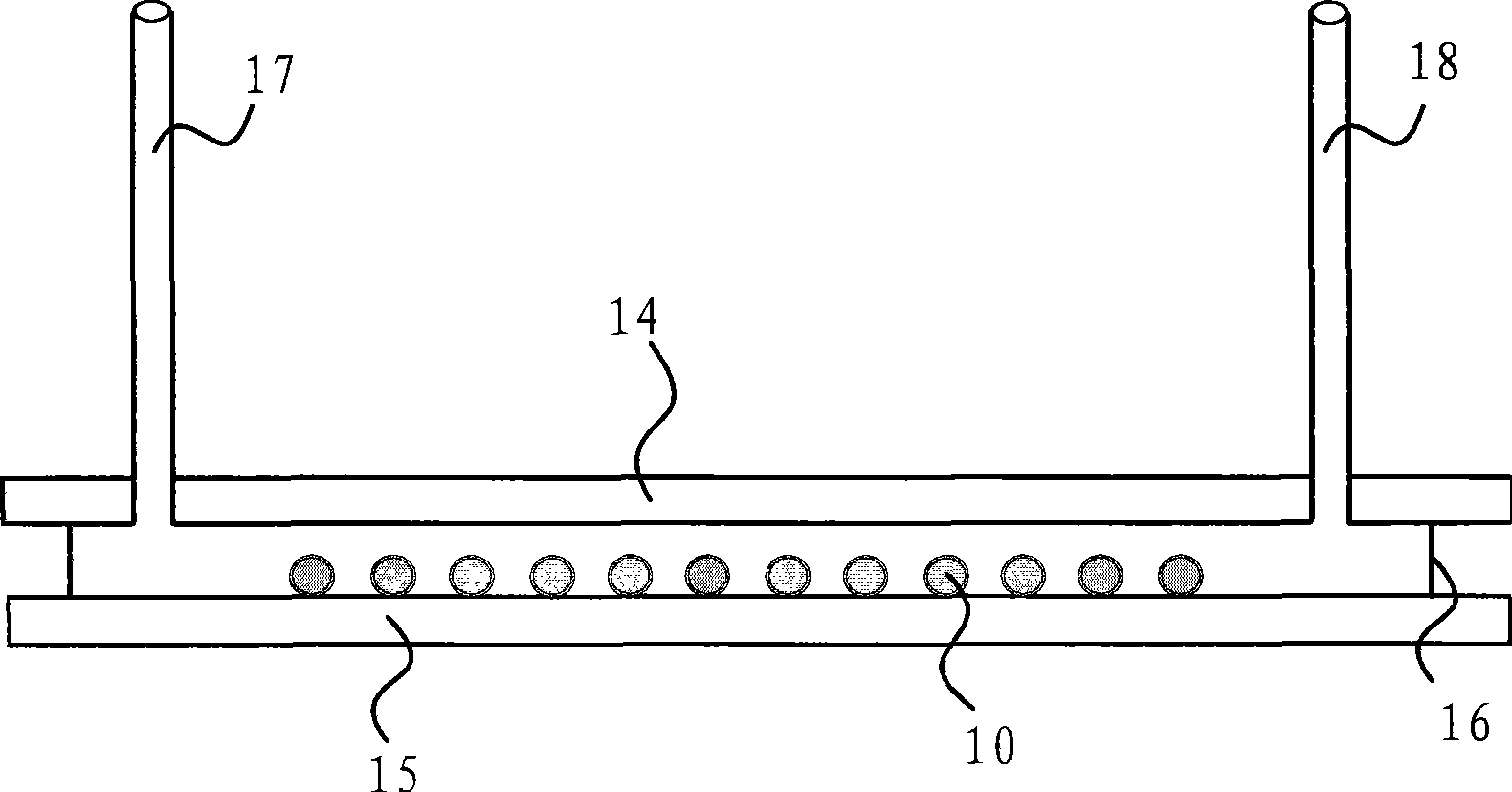 Sequencing reaction small chamber, gene sequencing reaction bench and gene sequencing system