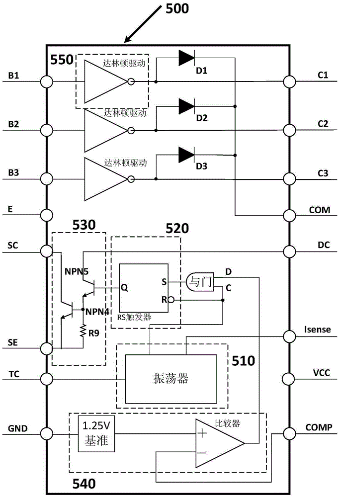 DC-DC converter integrated circuit and application circuit thereof