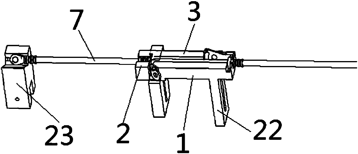 Braking hose withholding positioning tool