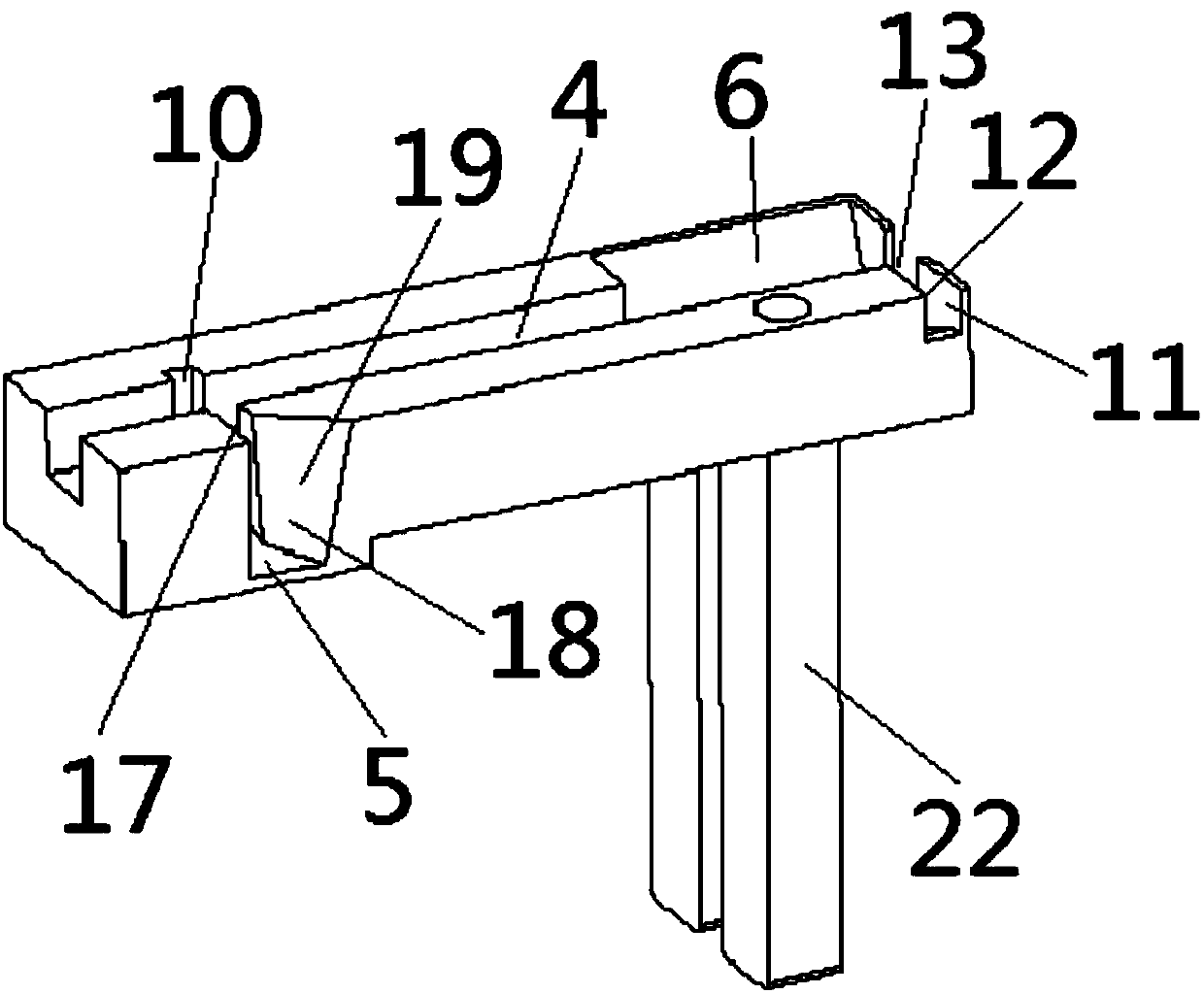 Braking hose withholding positioning tool