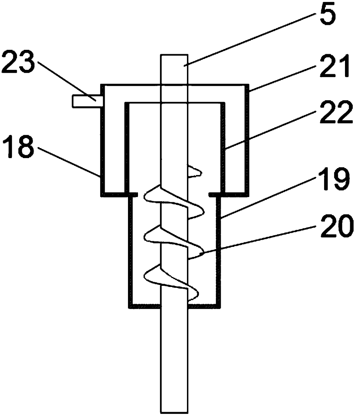 Sand washing device for filtration system