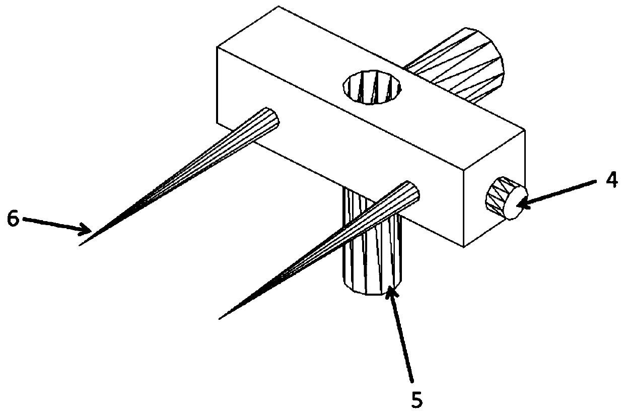 Method of preparing three-dimensional atom probe sample on powder particle