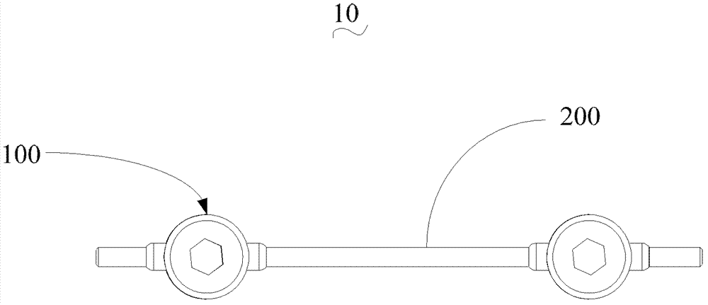 Internal vertebra fixing device