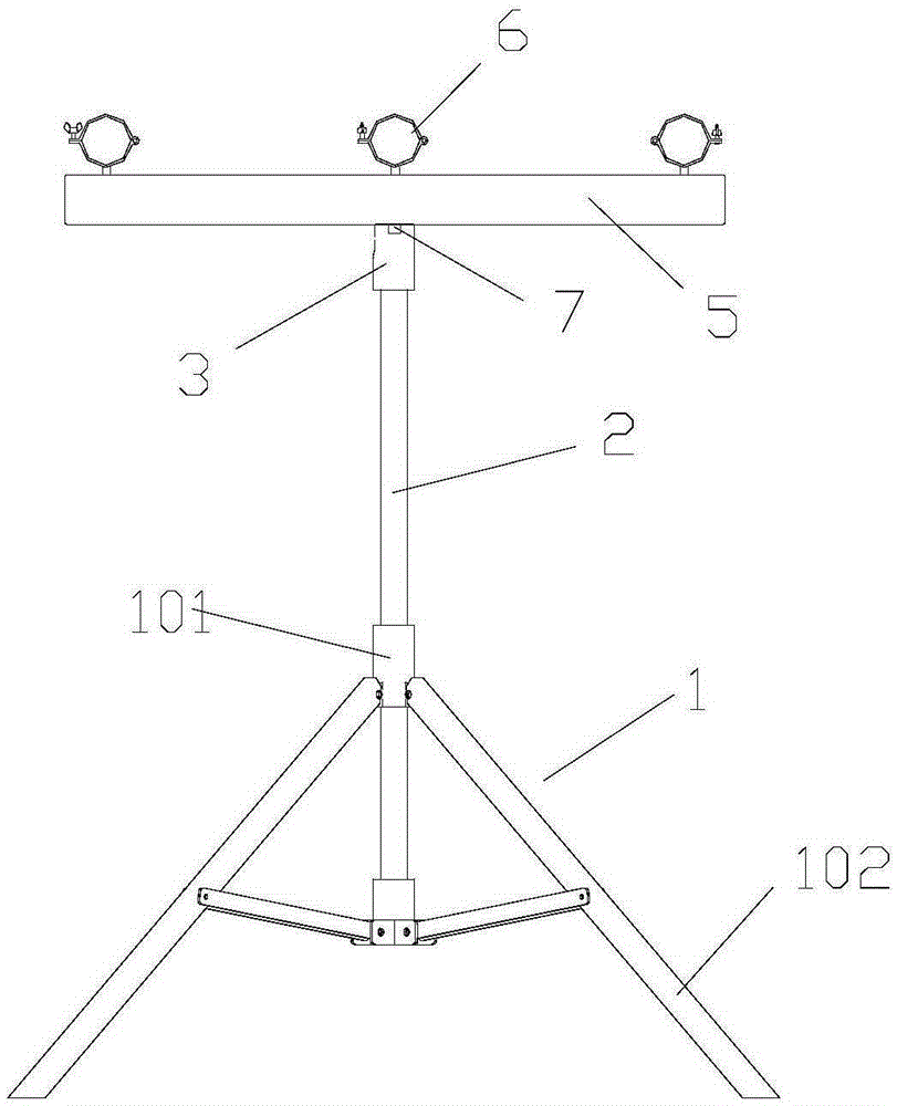 Multifunctional cable support and application method thereof