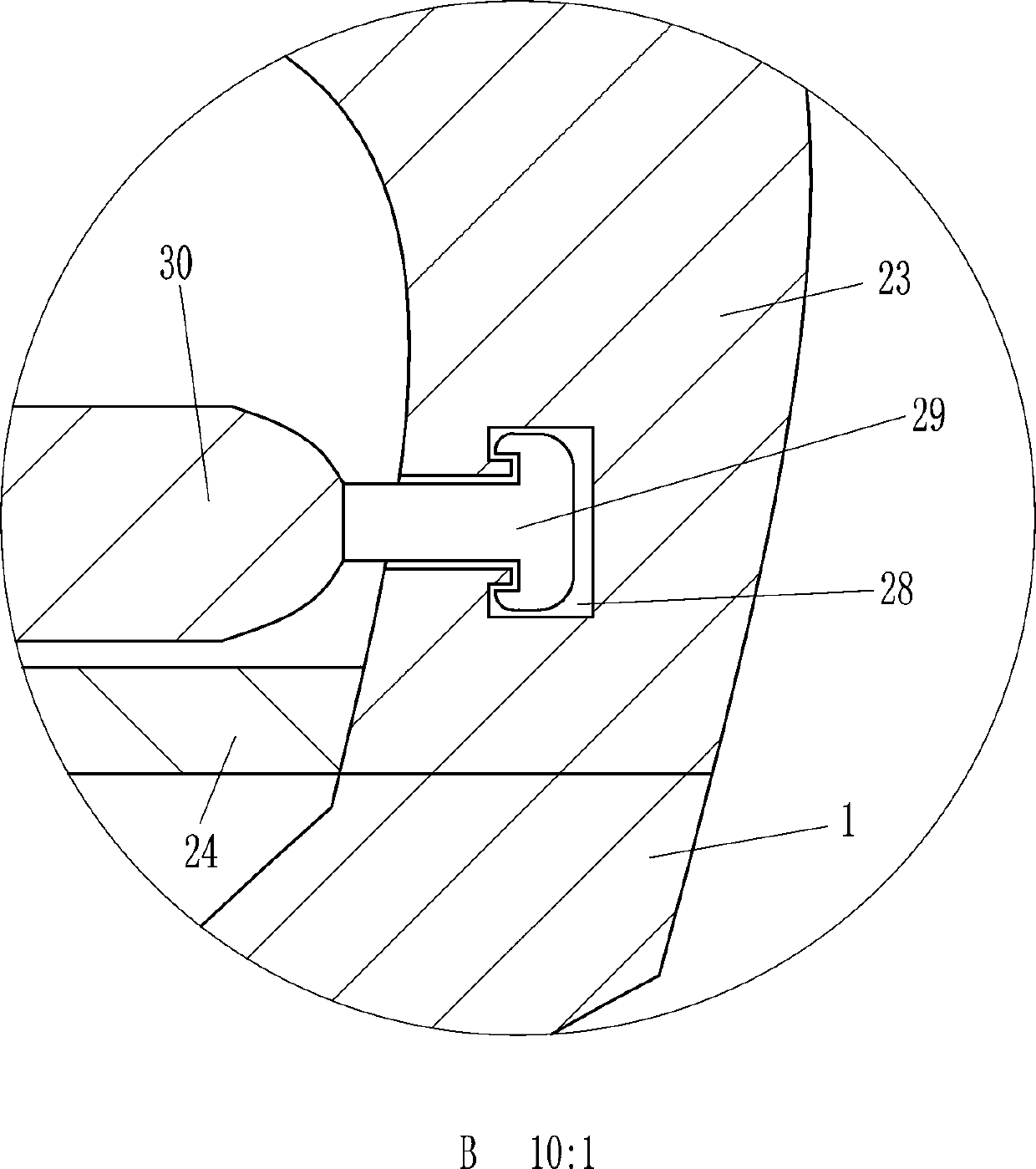 Footbath nursing basin with massaging function