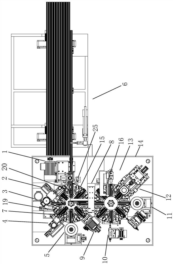 Rotating disc type automatic processing machine