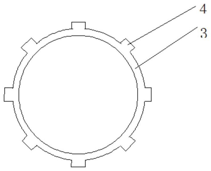 Three-dimensional braiding ribbed tube process and ribbed tube