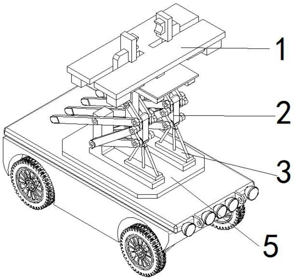 Buffer device of clamping mechanism for substation inspection