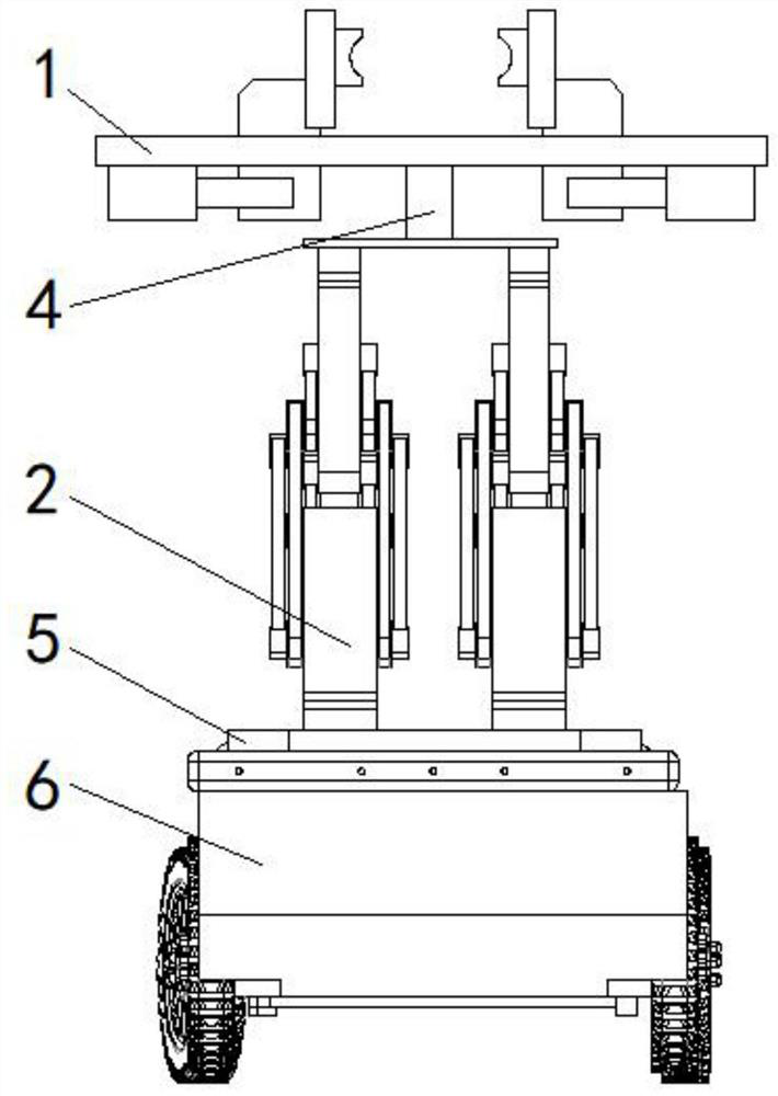 Buffer device of clamping mechanism for substation inspection