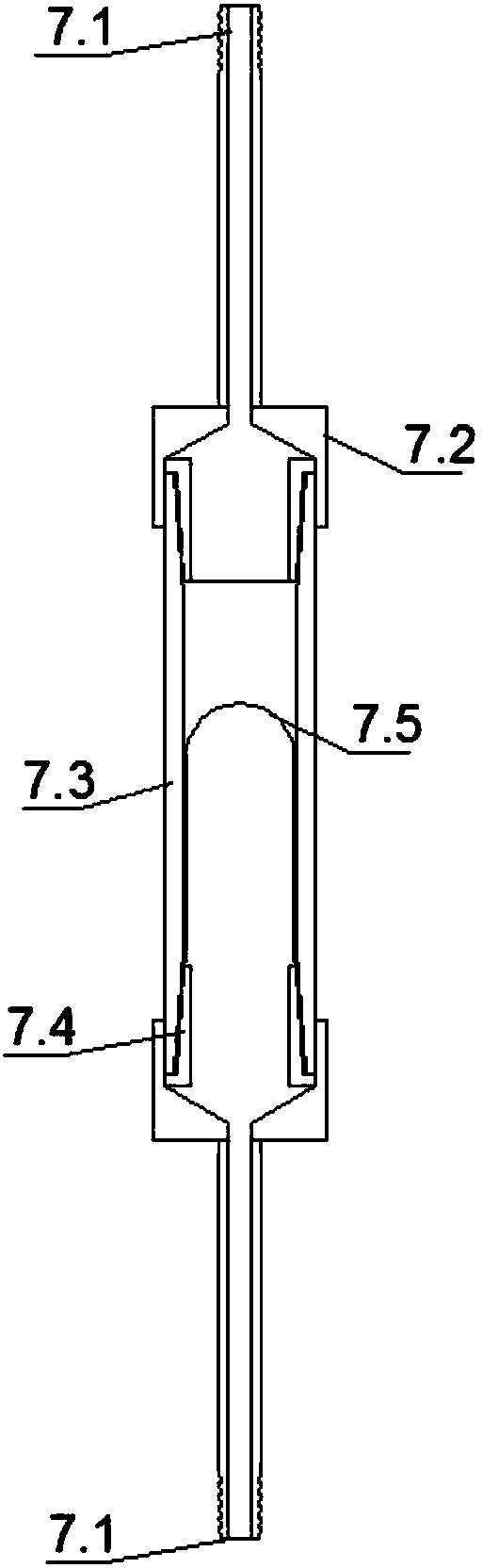 Rapid flame-retardant solid combustion particle sampling device and sampling steps thereof