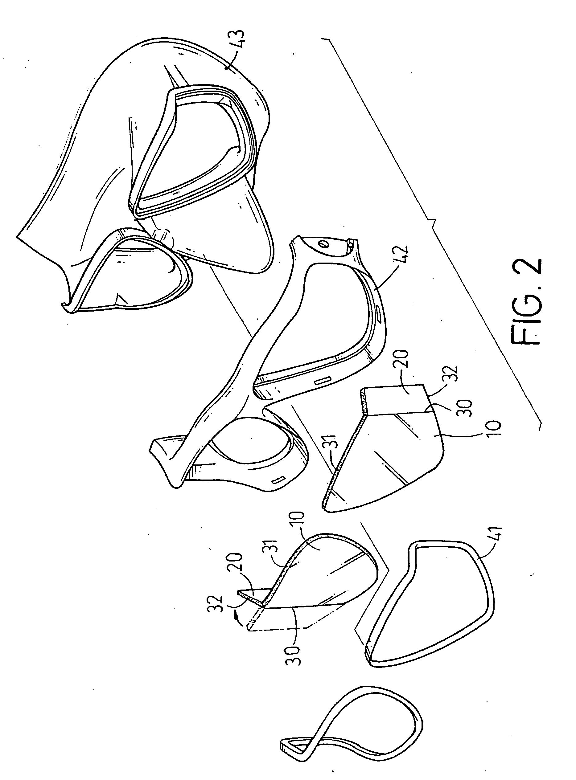 Protective lenses with a flexible gasket assembly