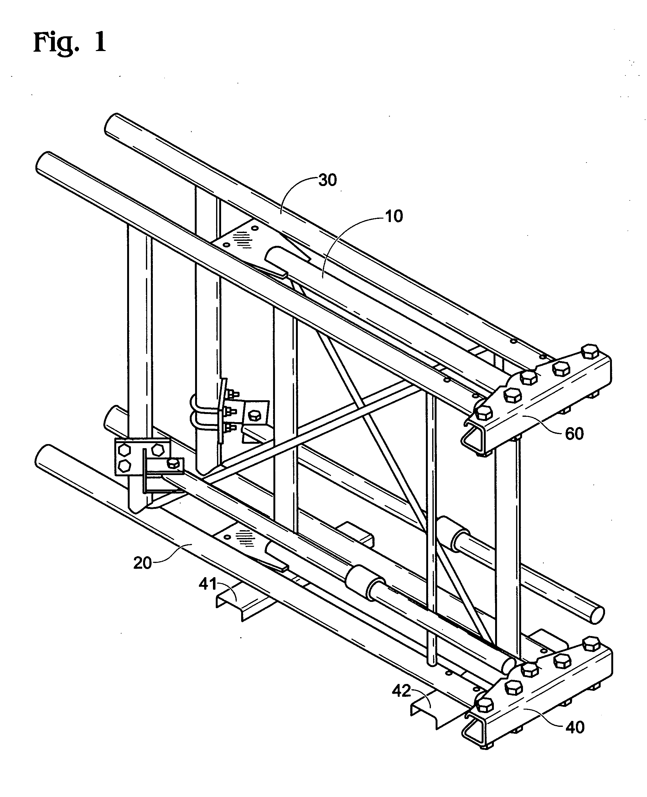 Adjustable fast set antenna frame