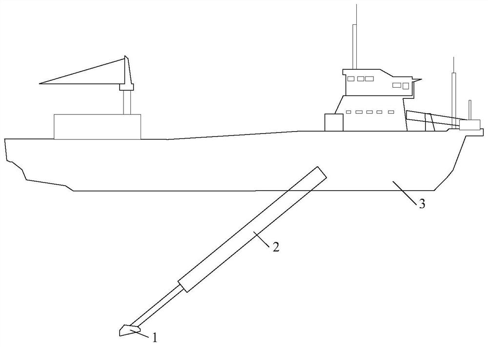 Hob trailing head trailing suction hopper dredger driven by outer-rotor motor