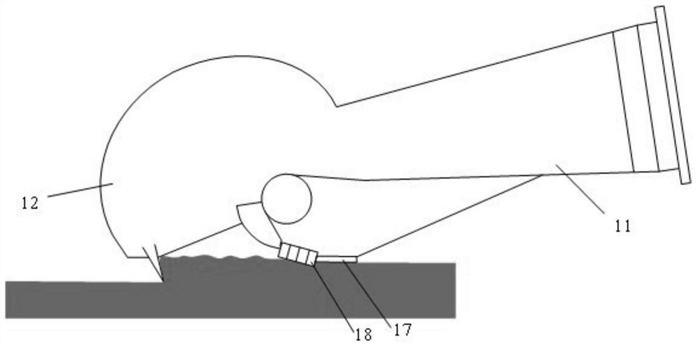 Hob trailing head trailing suction hopper dredger driven by outer-rotor motor