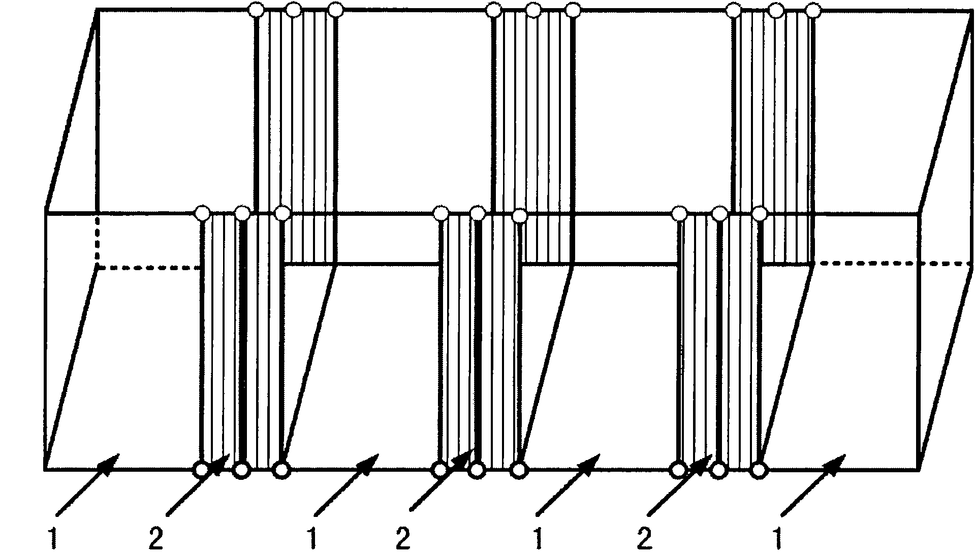 Test device for simulating soil-structure interaction during earthquake occurrence and spread