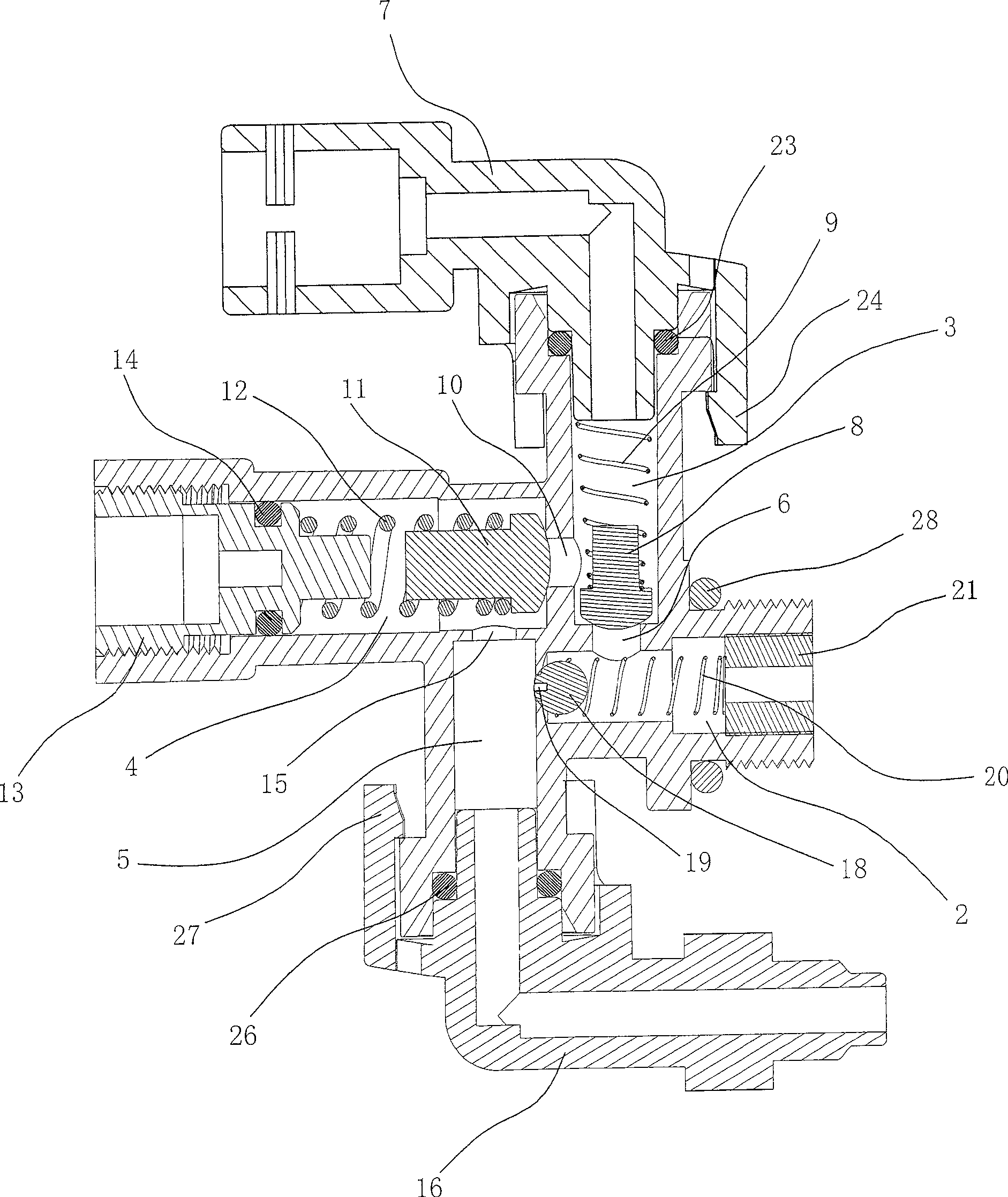 Automatic valve in use for water supply apparatus of coffee maker