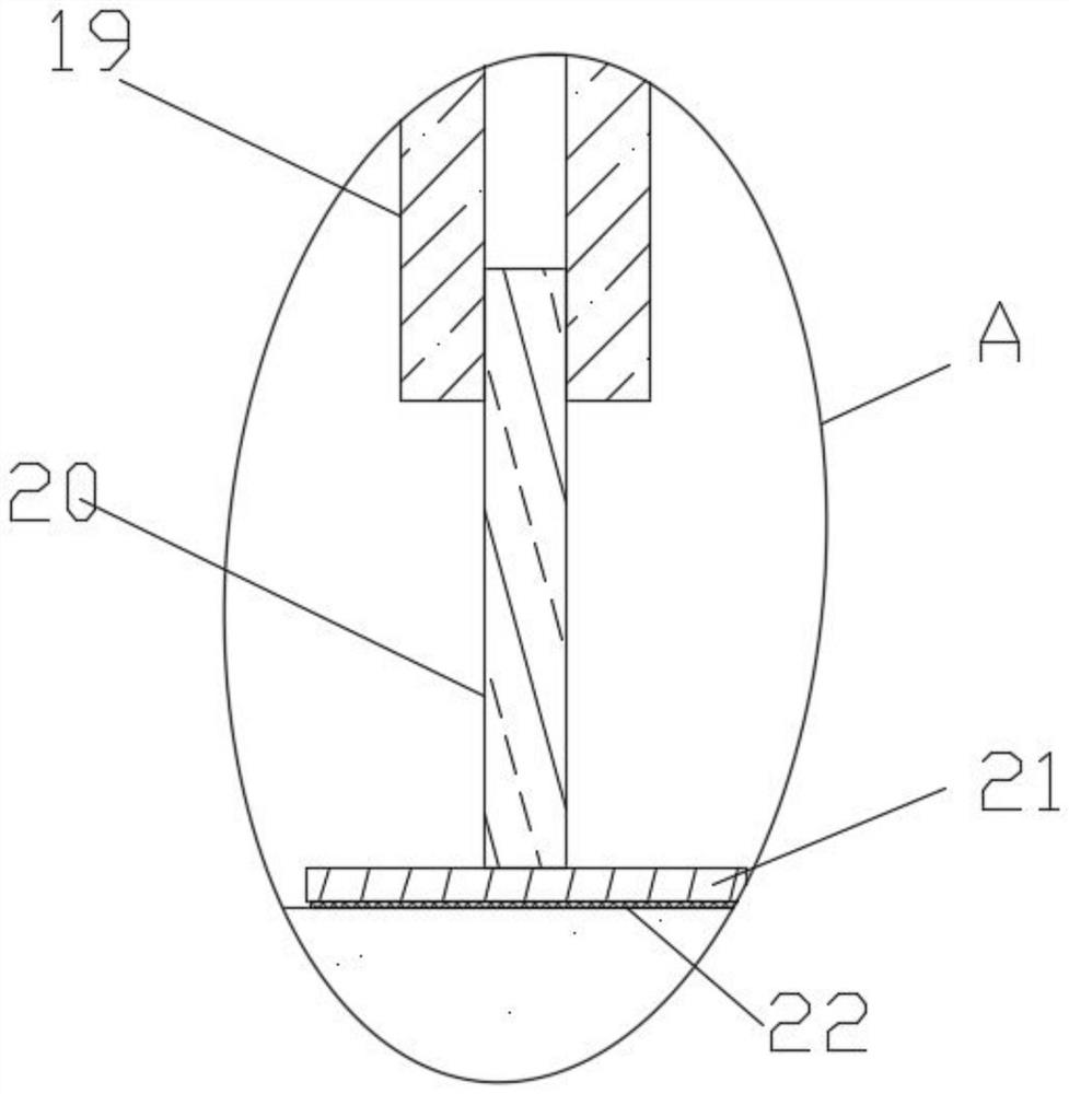 Elastic self-adaptive floor thickness detection device and construction method