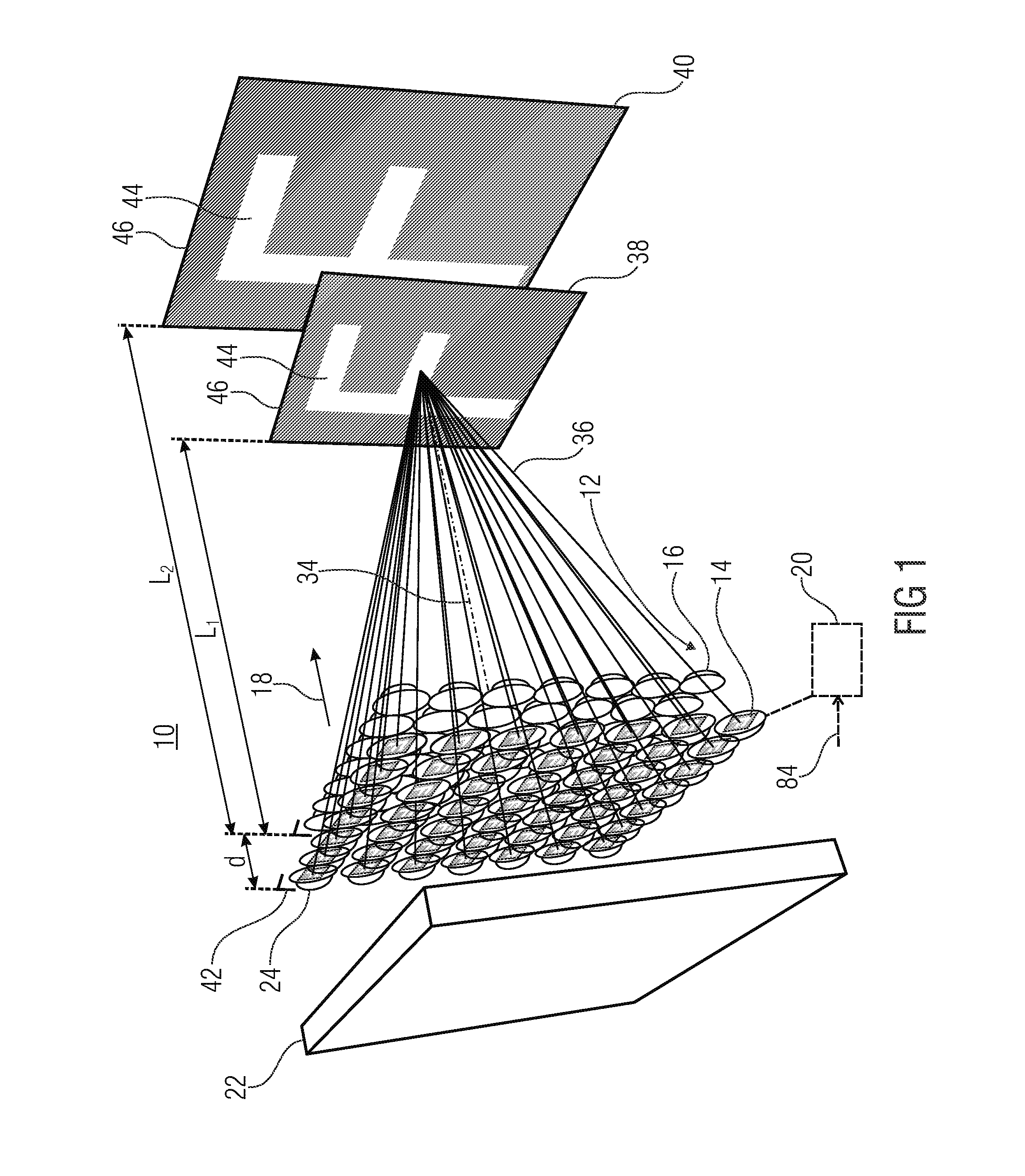 Multi-aperture projection display and single image generator for the same