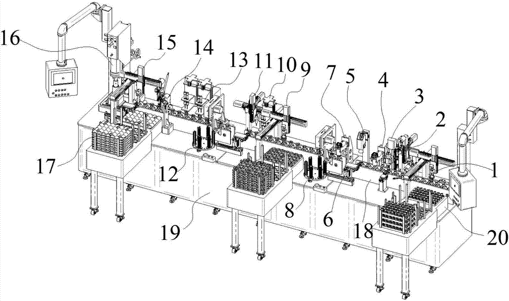 LED bulb lamp assembling system