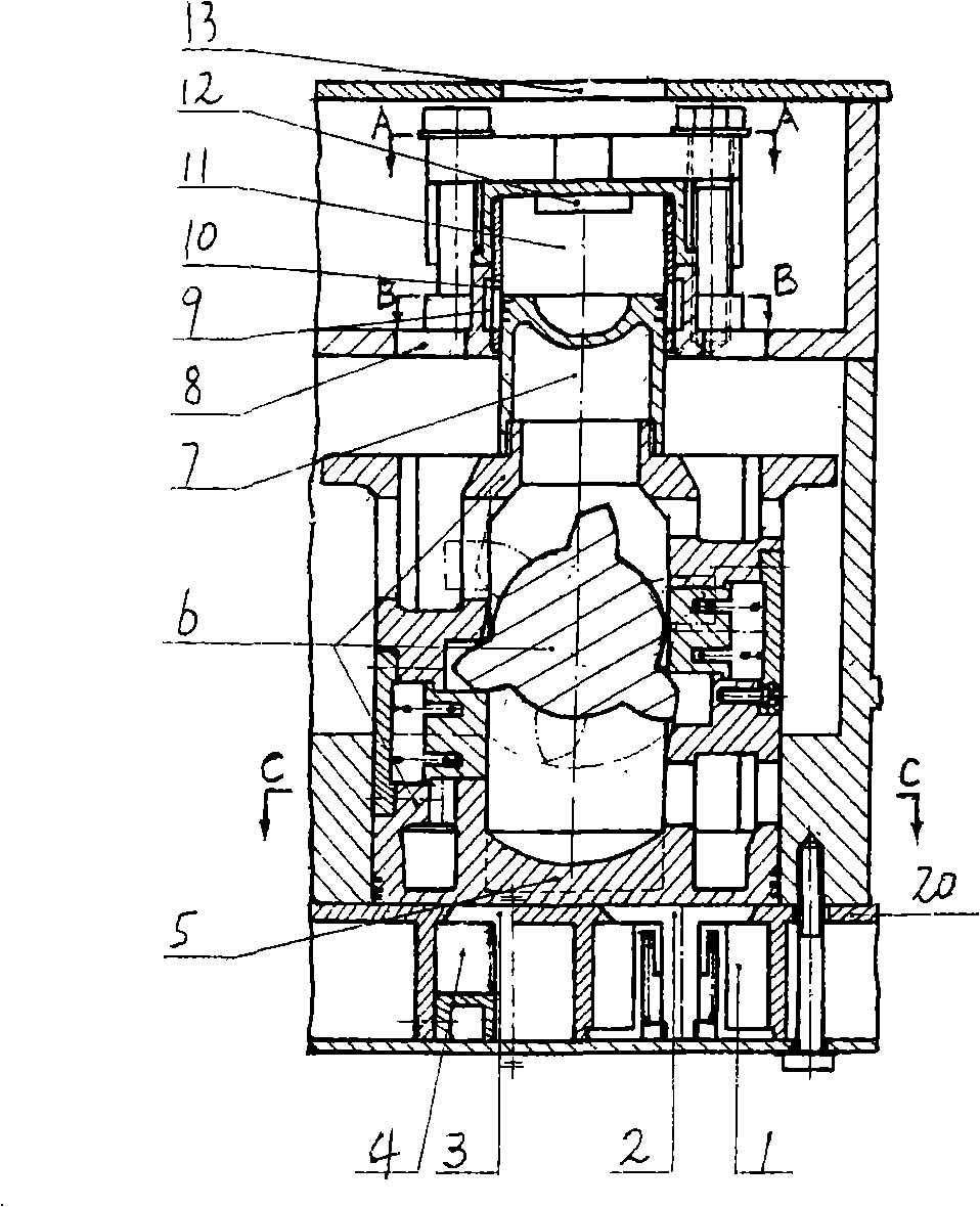 Piston reciprocating internal-combustion engine working substance flow system and its device