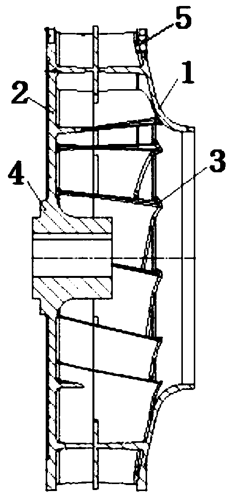 Dynamic balance method of impeller