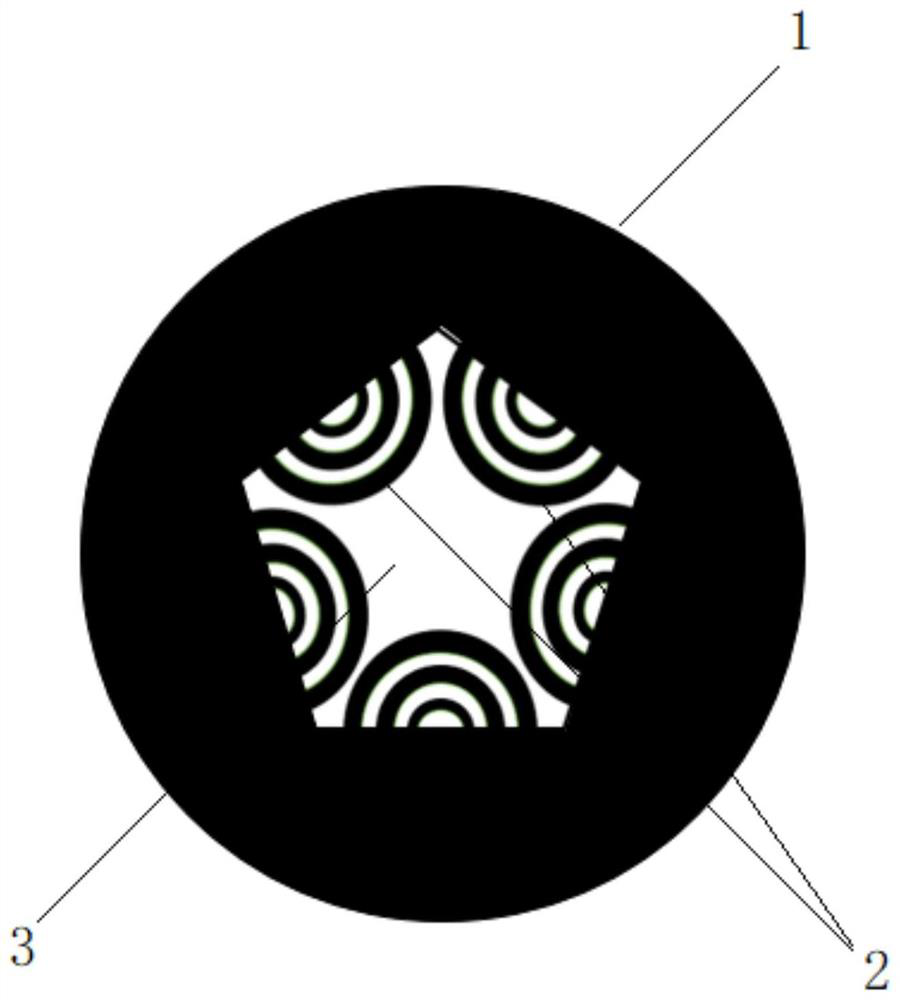 Bragg type hollow-core anti-resonance optical fiber