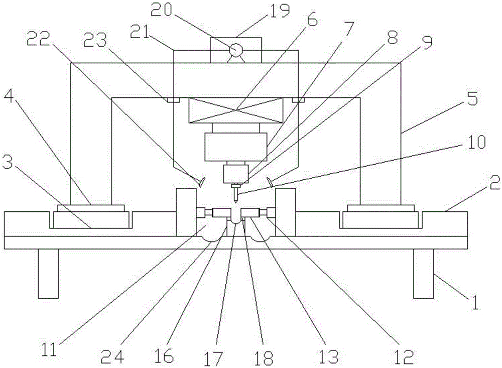 Drilling device used for damping sleeve