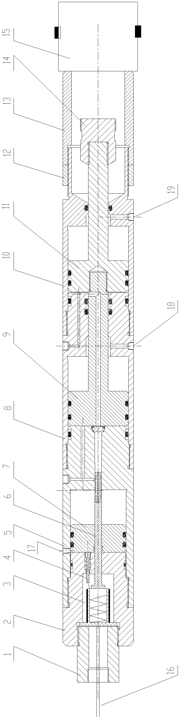 Method for running bridge plug sitting tool by means of differential pressure and bridge plug sitting tool utilized by same