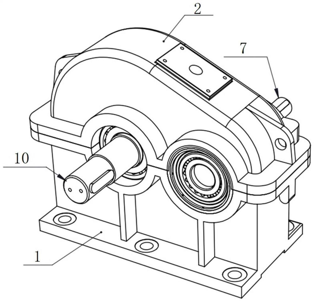 A gear transmission device and method for adaptive variable support stiffness