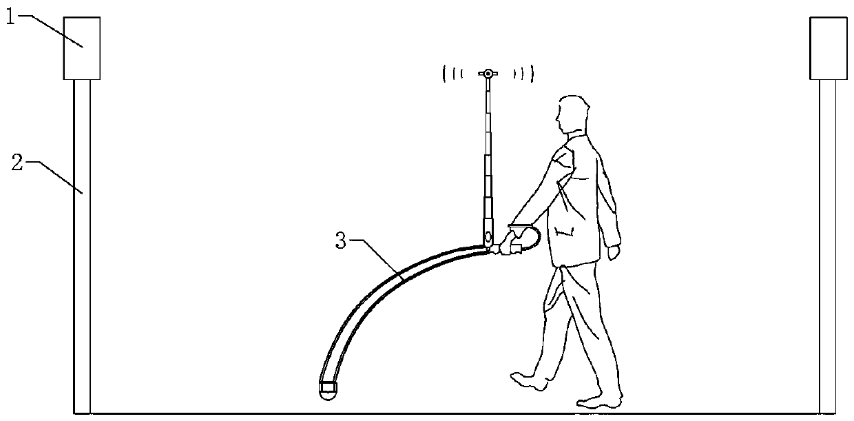 Device and method for assisting blind people to cross the road