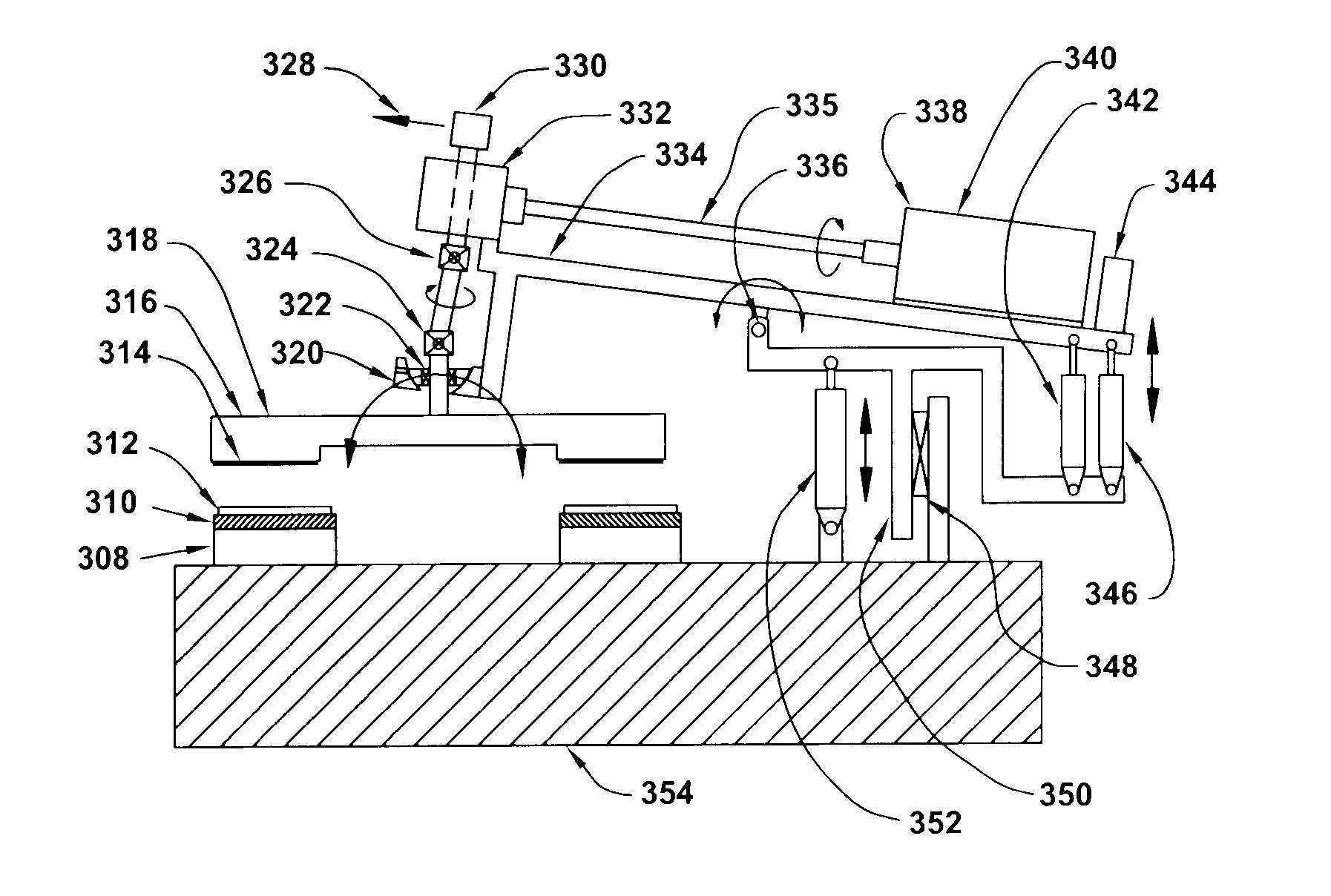 Wafer pads for fixed-spindle floating-platen lapping