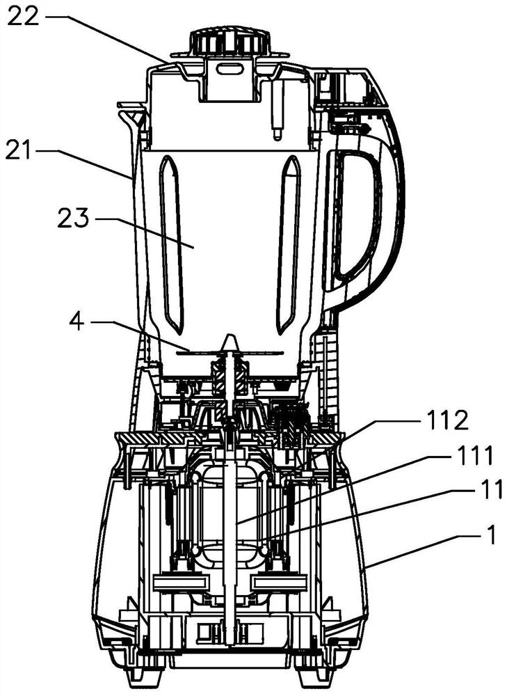 A food processor with good cleaning effect