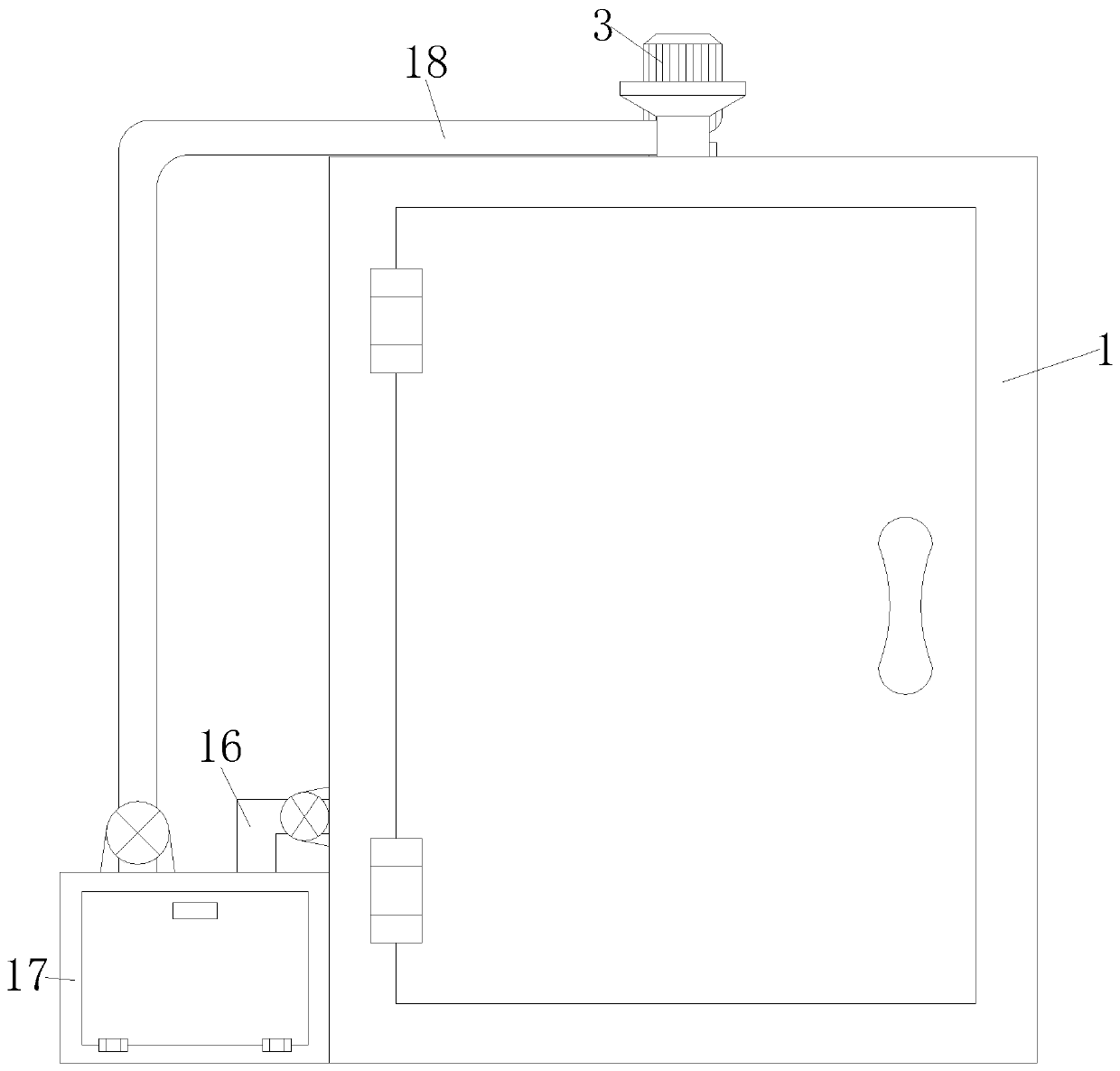 Convenient-to-use efficient crushing device for glass fiber powder production