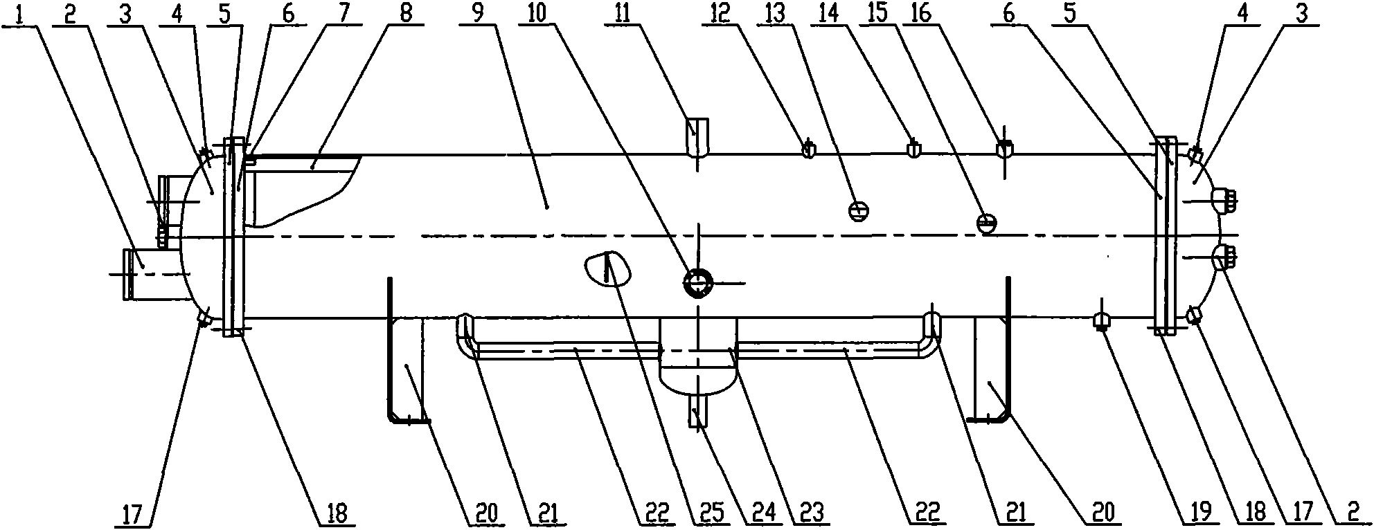 Freon condenser for ships