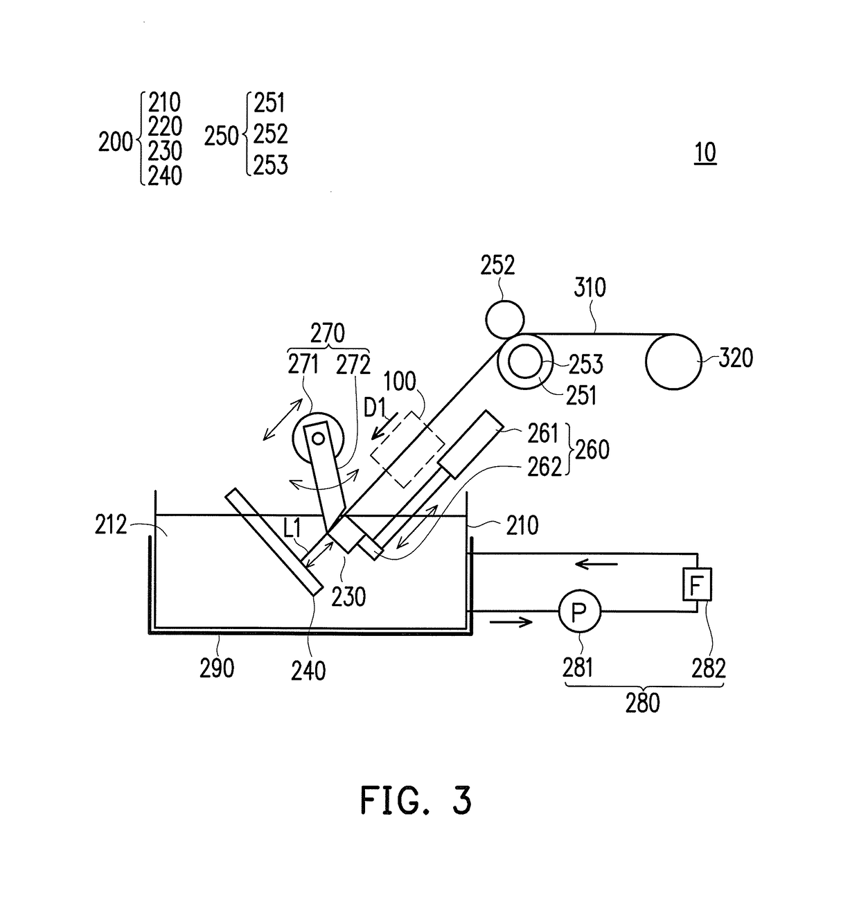 Straightening device and particle production apparatus using the same