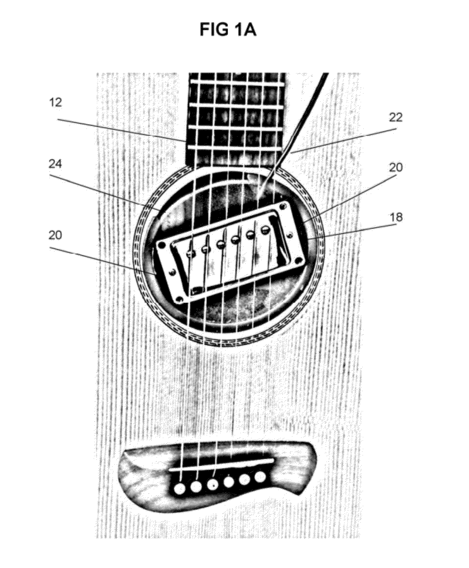 Interface Adapter for Installation of a Standard Magnetic Pickup into an Acoustic Guitar Sound Hole