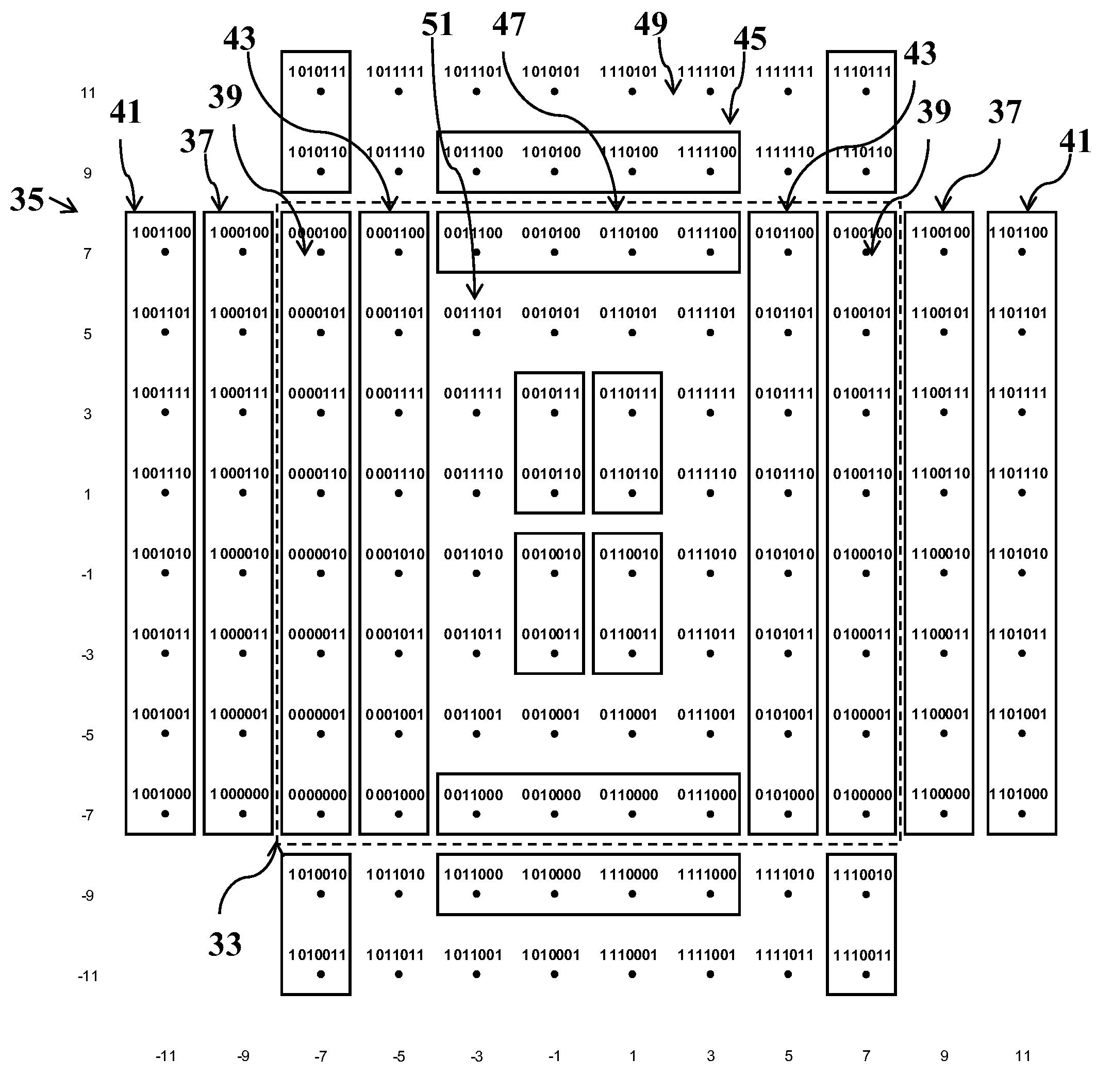 QAM mapping and bit labeling or bit-interleaved coded modulation