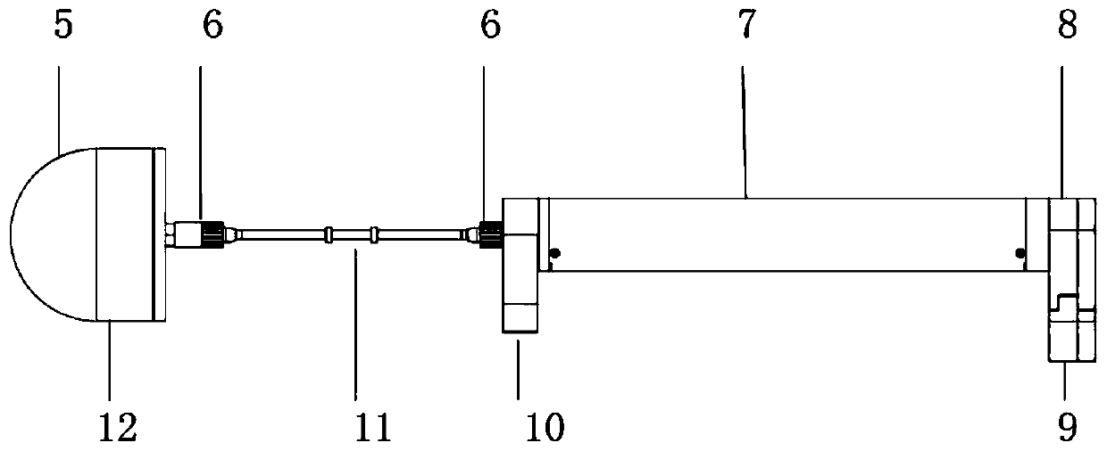 Deep sea current meter with induction transmission communication mode and measurement method thereof