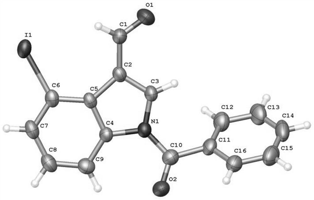 4-position iodoindole compound and preparation method thereof