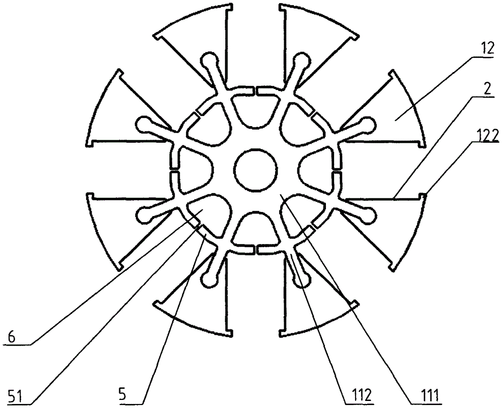 Rotor iron core for brushless electric machine