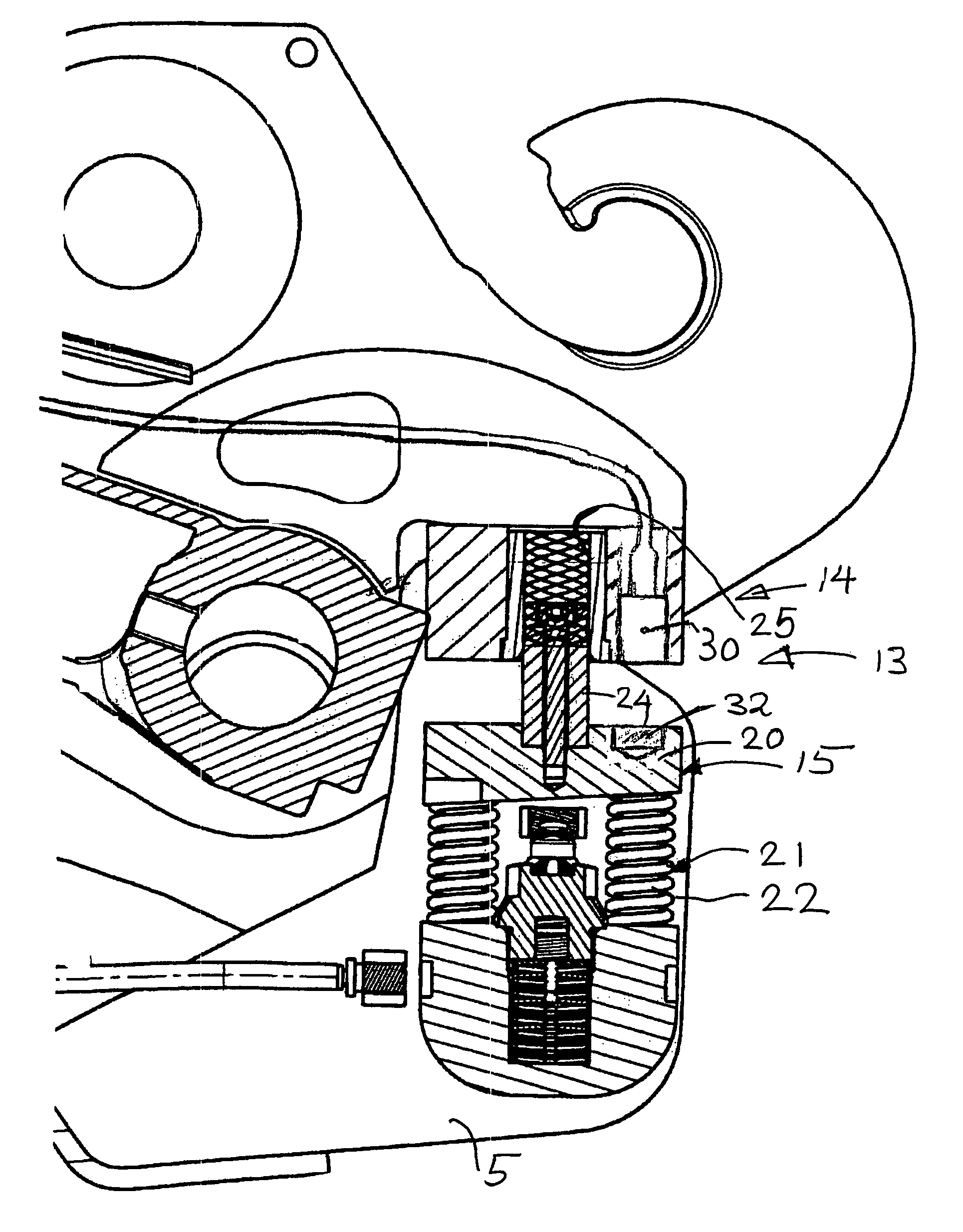 Construction machine with a quick coupler