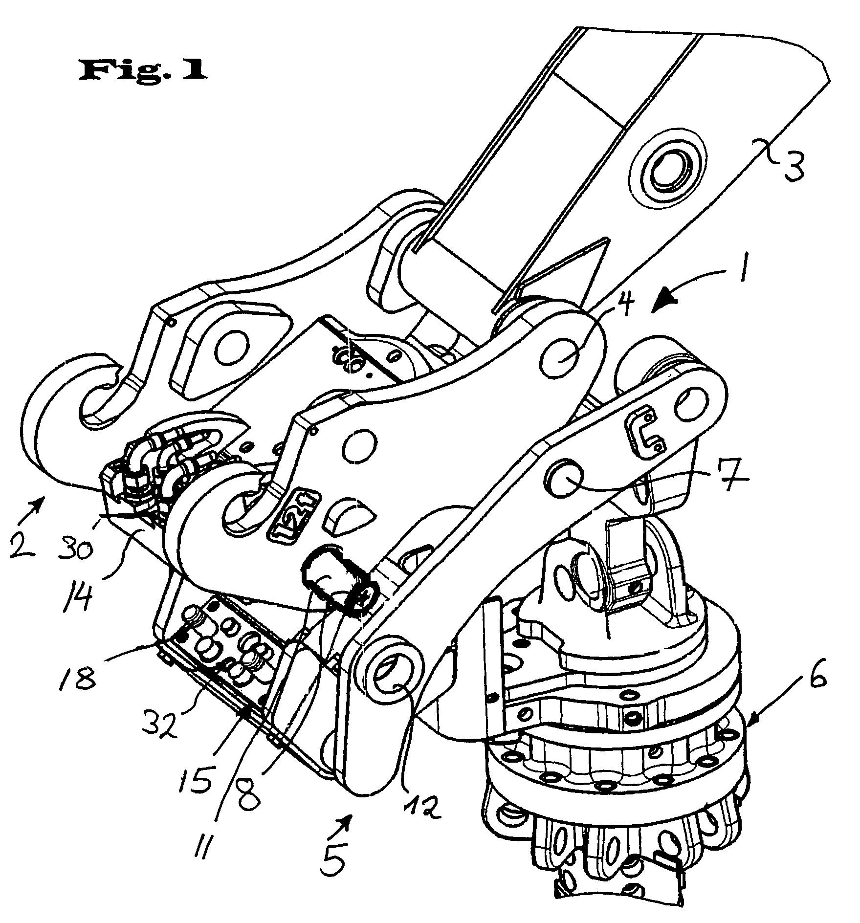 Construction machine with a quick coupler