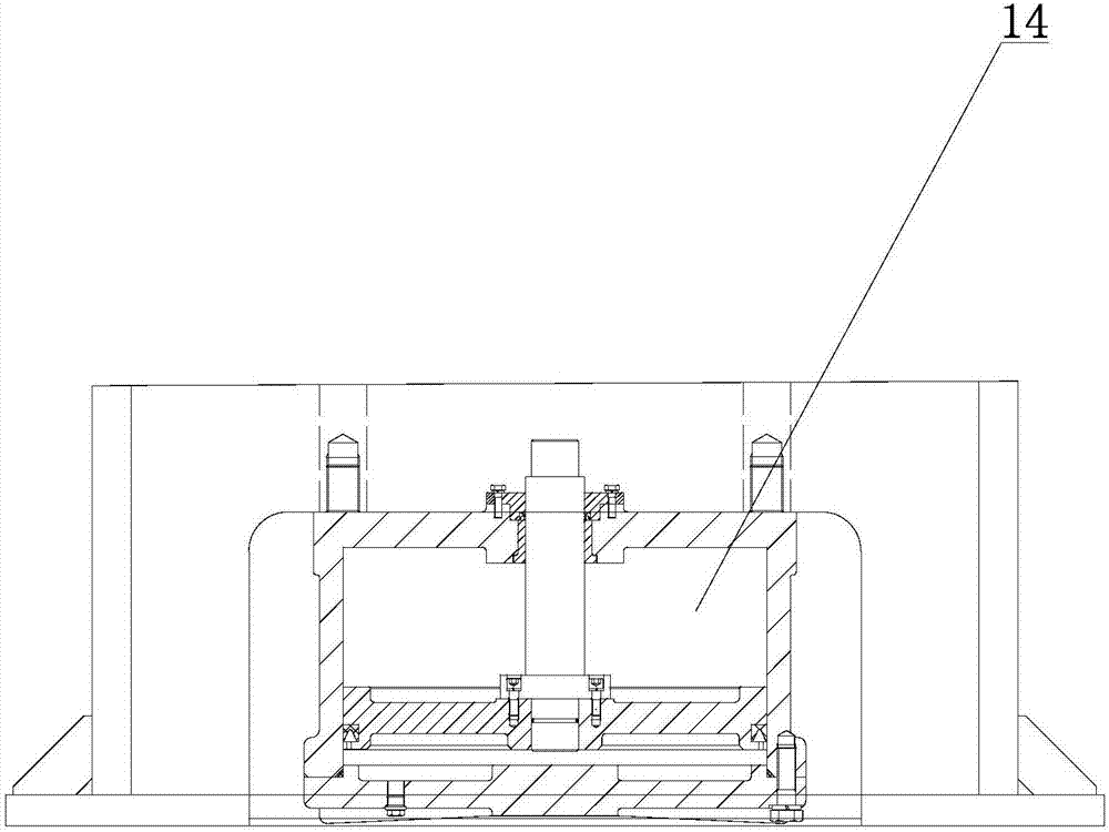 Mechanical lower forging extrusion and material ejection device of forging mechanical press