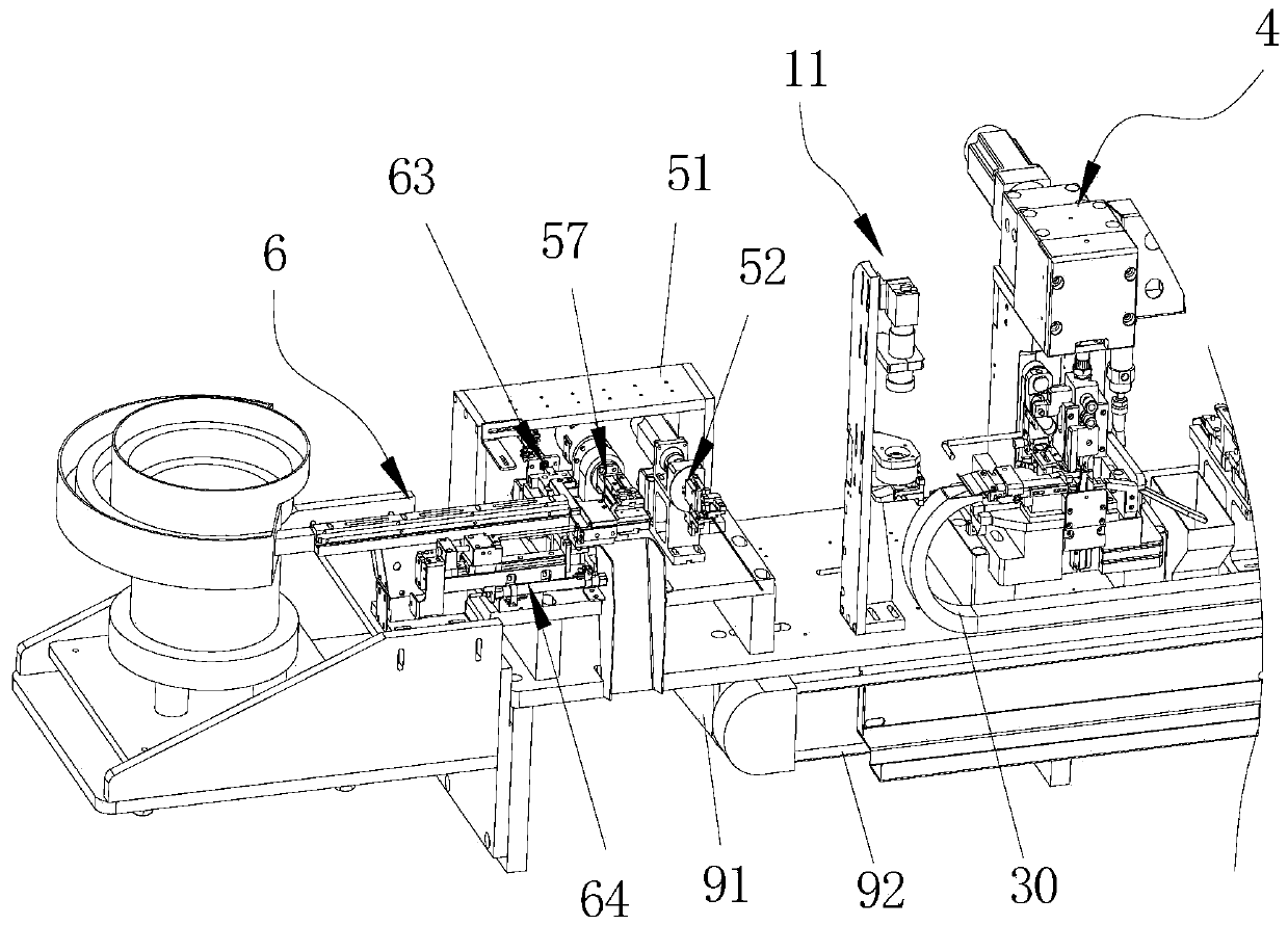 Double-end terminal-pressing and housing-inserting machine for automatically assembling wire harness