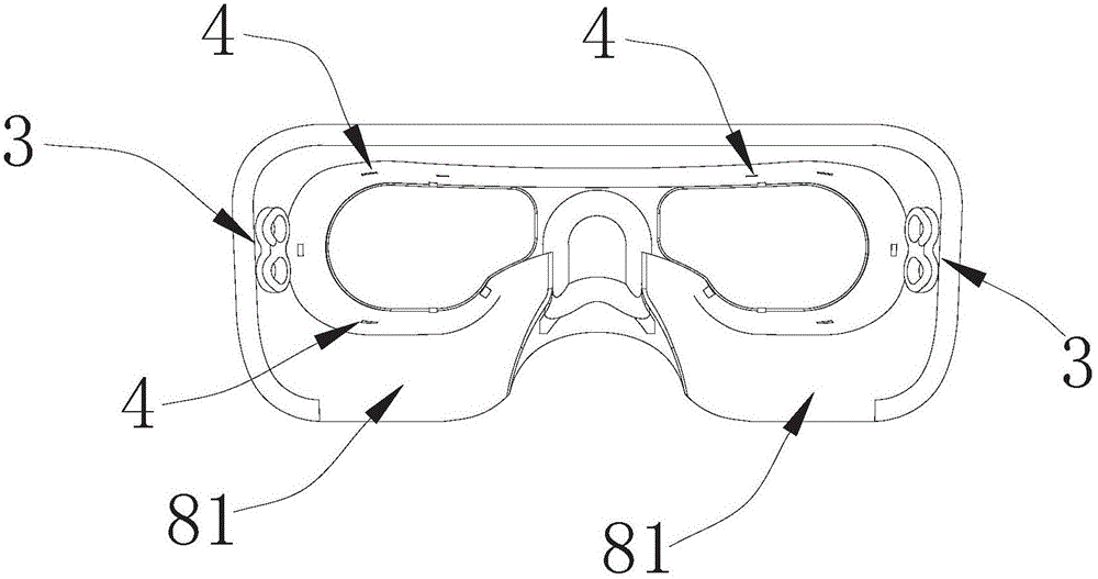 Multifunctional glasses integrating myopia prevention, beautifying, memory improvement and massage functions