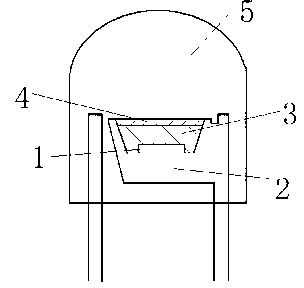 Low-attenuation light emitting diode (LED)