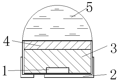 Low-attenuation light emitting diode (LED)