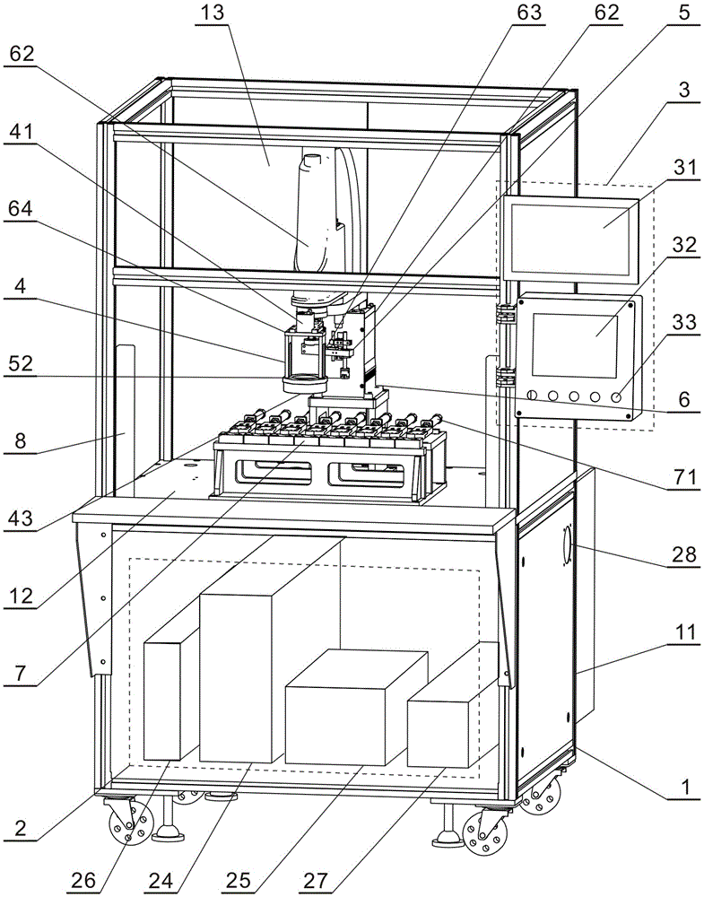 Device for automatically detecting inserting and extracting force of connector