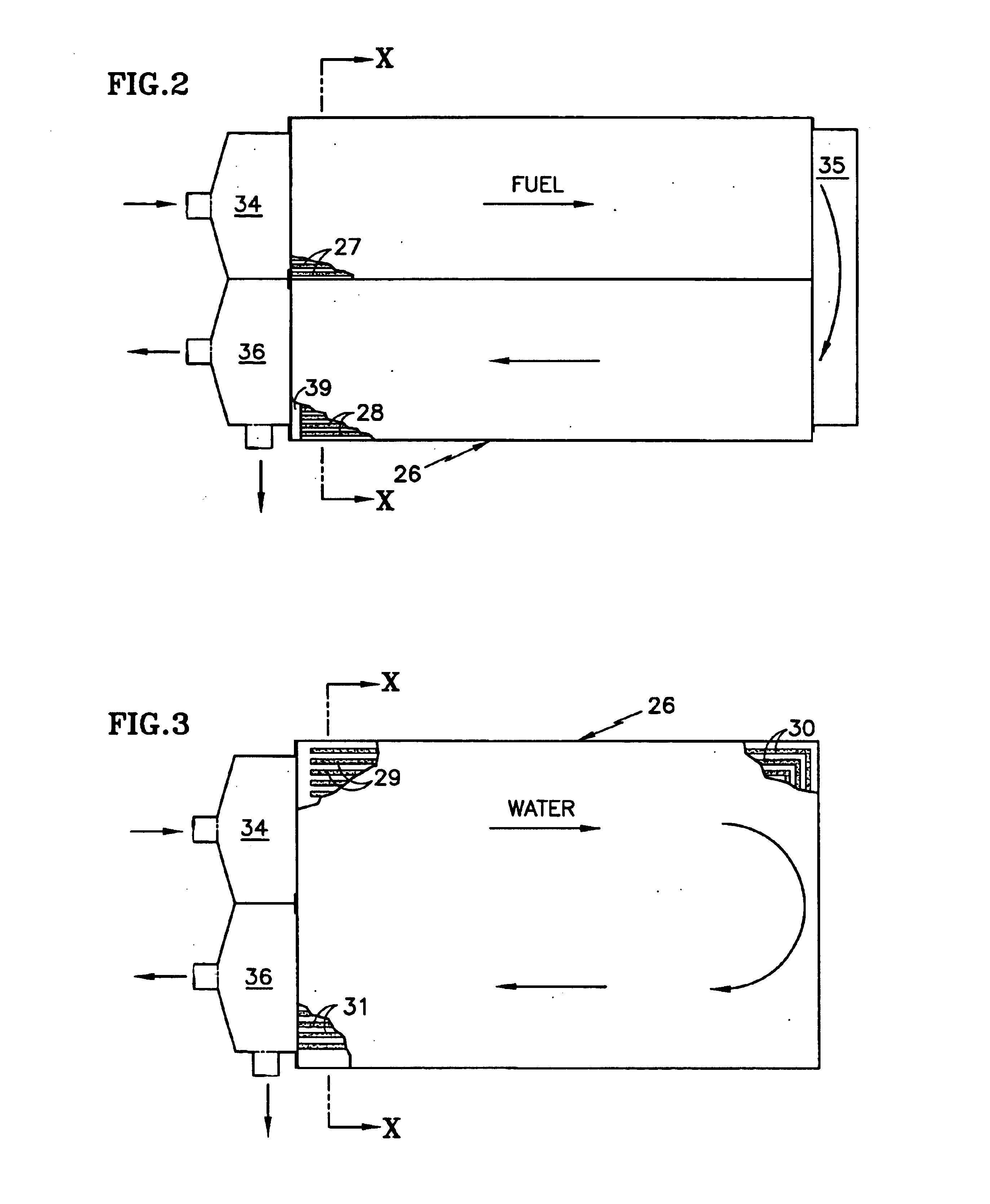 Passive water management fuel cell