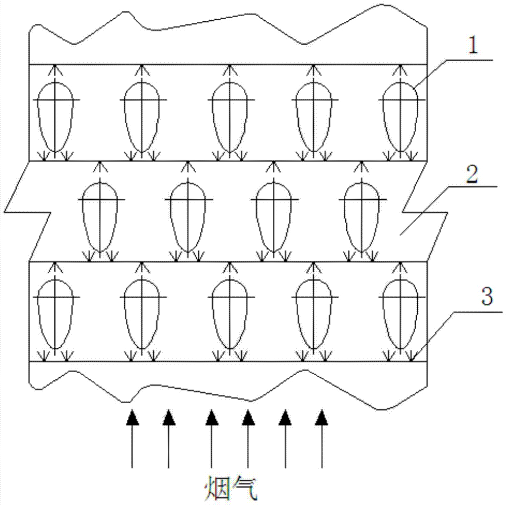 A low-resistance air-cooled drop-type tube demister and its demister method